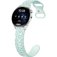 Alstrap Samsung Galaxy Watch 7 6 5 4 Uyumlu Leopar Desenli 20MM Silikon Kordon