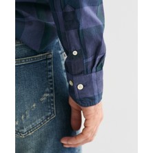 Gant Erkek Lacivert Regular Fit Düğmeli Yaka Logolu Gömlek 3240178.401