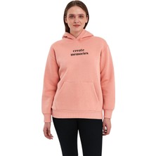 Yakamor Unisex Baskılı Şarbonlu Kapşonlu Sweat