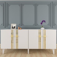 Demonte Decor Bahardd (KB150) Konsol Beyaz-Altın