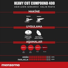 Menzerna Yeni 400 Heavy Cut Compound Ağır Çizik Giderici Kalın Pasta 1 Lt