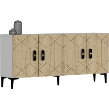 Demonte Home Mobilya Crossdh (KB150) Konsol Beyaz Safirmeşe