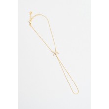 So CHIC Deniz Yıldızı 18 Ayar Sarı Altın Kaplama 20 Cm Gümüş Şahmeran