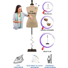Manken İstanbul 36 Beden Dekoratif Zig Zag Özel Ayaklı Sünger Iğne Batabilen Terzi Mankeni