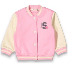 Kız Çocuk Ekru Pembe 3 Ip Kolej Hırka - 1014684