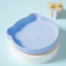 Xhltd 1 Adet Gıda Sınıfı Silikon Çocuk Yemek Tabağı, Altta Güçlü Vantuz Plakası, Kaymaz, Büyük Ölçekli Sıcaklık Direnci, Tek Parça Kalıplama, Temizlenmesi Kolay (Yurt Dışından)