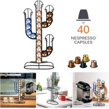 Xhltd Metal Siyah Nespresso Kapsül Tutucu Kahve Pod Depolama Standı Raf 40 Adet Coffeare Set Paslanmaz Kahve Filtre Tutucu Uyar | Depolama Tutucular ve Amp;raflar (Yurt Dışından)