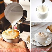 Xhltd Elektrikli Süt Froother Otomatik El Köpük Makinesi Yumurta Latte Cappuccino Sıcak Çikolata Matcha Ev Mutfak Kahve Aracı | Yumurta Çırpıcı (Yurt Dışından)