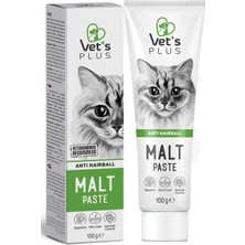 Vet's Plus Anti-Hairball Malt Macun 100gr (Tüy Yumağı Önleyici)