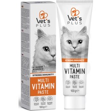 Vet's Plus Multivitamin Malt Macun 100gr (Yetişkin Kediler için Multivitamin Desteği)