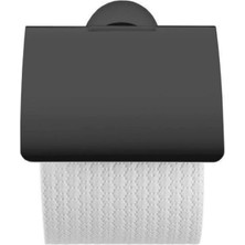 Duravit Starck T Tuvalet Kağıtlığı Kapaklı Mat Siyah 0099404600