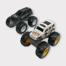 Asya Mini Off-Road Araçlar 2'li - Siyah Beyaz