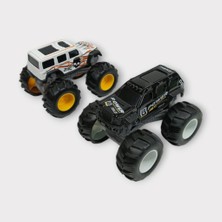 Asya Mini Off-Road Araçlar 2'li - Siyah Beyaz