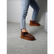 Taba Leopar Süet Kar Botu