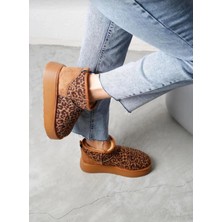 Taba Leopar Süet Kar Botu