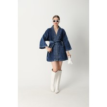 Modesto Denim Kimono Mavi