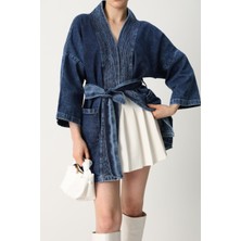 Modesto Denim Kimono Mavi