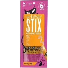 Schesir Cat Stick Tavuklu Sıvı Kedi Ödül Maması 6 Adet 15 gr