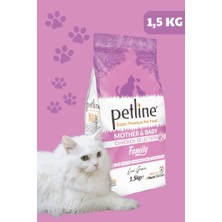 Petline Family Mother & Baby Tavuklu Düşük Tahıllı Yavru Kedi Maması 1,5 kg