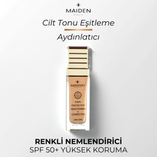 Maiden Beauty Renkli Nemlendirici, Cilt Tonu Esitleme, Yüksek Güneş Koruması, Spf 50 Renkli Güneş Kremi 30 ml