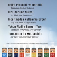 OPUS Yağlı Boya 70ml Sekizli Paket 250ml Keten Yağı 250 Fırça Temizleyici Başlangıç Seti