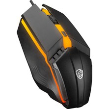 Gaman HKM-X86 Quin Gökkuşağı Aydınlatmalı USB Gaming Q Gaming Klavye Mouse Seti