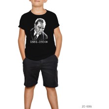 Atatürk Siyah Çocuk Tişört