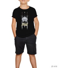 Game Of Thrones Wolf And Sword Siyah Çocuk Tişört