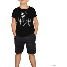 Tupac Shakur West Side Siyah Çocuk Tişört