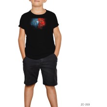 Spiderman Black Red Siyah Çocuk Tişört