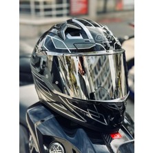 Gıvı 50.9 Assault Siyah-Tıtanıum-Gri Kask - M