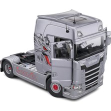 Solido 2023 Scania 580S + Maersk Container Trailer 80 cm - Ölçek : 1/24