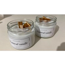 Bimum Seramik Kavanoz Şömine Sesli MUM- Soyawa x vegan 300ML Sandal Ağacı