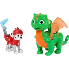 Paw Patrol Kurtarma Şovalyeleri ve Ejderha Ikili Set Marshall ve Dragon Jade