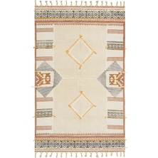 Eko Halı Holi Kilim HL04 Multy Pamuk ile Üretilen Etnik Desenli Çok Renkli Dokuma Kilim