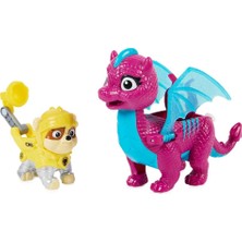 Paw Patrol Kurtarma Şovalyeleri ve Ejderha Ikili Set Rubble ve Dragon Blizzie