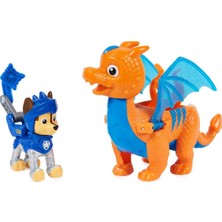 Paw Patrol Kurtarma Şovalyeleri ve Ejderha Ikili Set Chase ve Dragon Draco