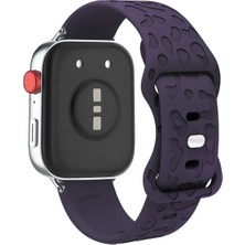 Alstrap Xiaomi Redmi Watch 4 Uyumlu Leopar Desenli Silikon Kordon