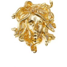 Medusa Figürlü Gömlek Yaka Düğmesi
