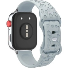 Alstrap Xiaomi Redmi Watch 4 Uyumlu Leopar Desenli Silikon Kordon