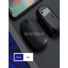 BYETECH Kablosuz, Pilli, Bluetooth, Ultra Slim Led, 2.4 GHZ,2400 Dpı, Sessiz,gecikmesiz, Oyuna Uygun Mouse