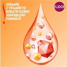 Elidor Superblend Saç Bakım Şampuanı Anında Onarıcı Bakım C Vitamini Keratin Seramid 400 ml X3 Adet