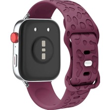 Alstrap Xiaomi Redmi Watch 3 Active Uyumlu Leopar Desenli Silikon Kordon