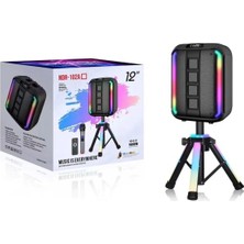 Idragon® NDR-102B Siyah Rgb Ledli Dahili Mikrofon&kumanda Bluetooth Hoparlör Siyah