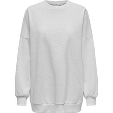 Only Onldaze L/s Oversıze O-Neck Swt Kadın Gri Sweatshirt - 15335172