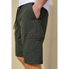 Erkek Kargo Şort Haki