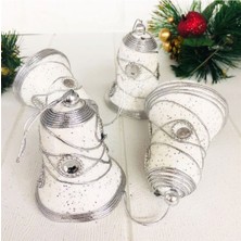 Tekno Trust 4'lü Luxury Seri Cici Ağaç Süsü Beyaz Çan