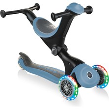 Globber Go Up Foldable Plus Işıklı Scooter - Pastel Mavi