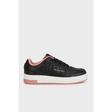 Calvin Klein Logolu Deri Sneaker Ayakkabı YW0YW0165000U Bayan Ayakkabı YW0YW01650 00U