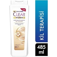 Clear Women Kepeğe Karşı Etkili Şampuan Kil Terapisi 485 ml